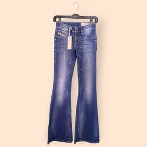 Diesel Livier Flare Low Rise Slim Flare Jeans
